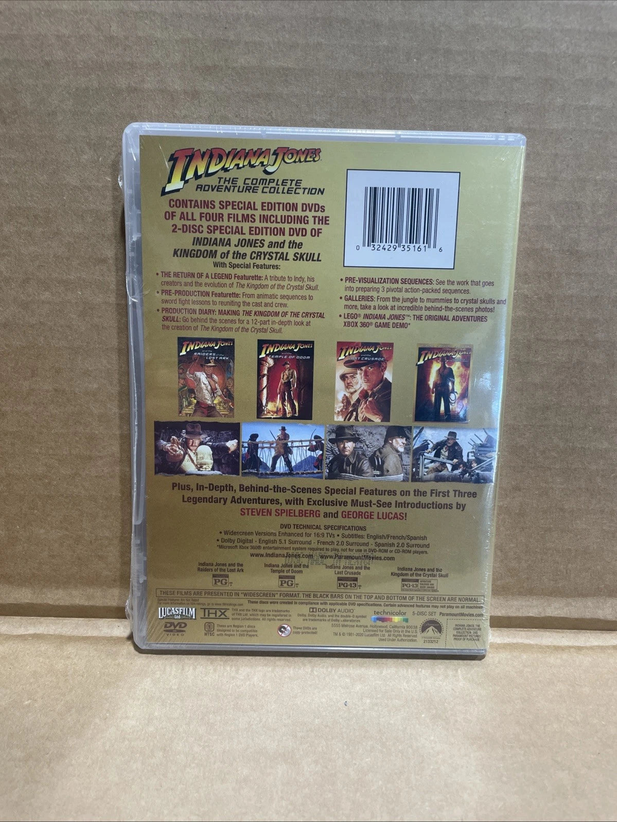 Indiana Jones: The Complete Adventure Collection (DVD) Brand New