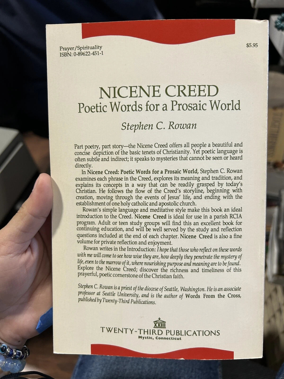 NICENE CREED: POETIC WORDS FOR A PROSAIC WORLD By Stephen C. Rowan
