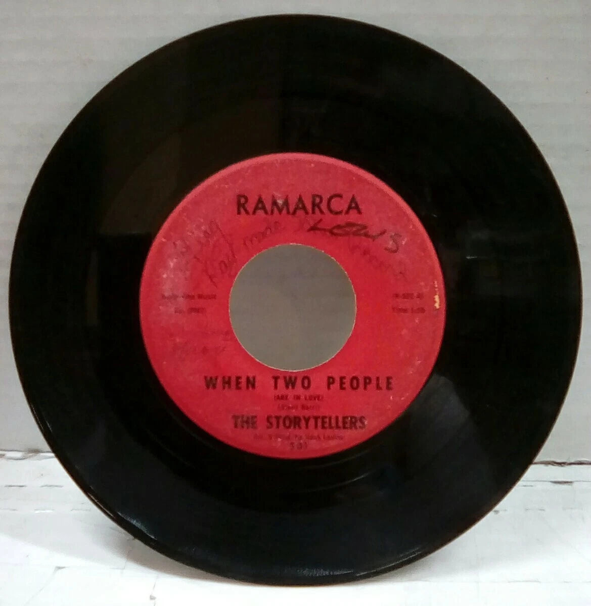 The Storytellers When Two People (Are In Love) /Time Will Tell 7" Single 501
