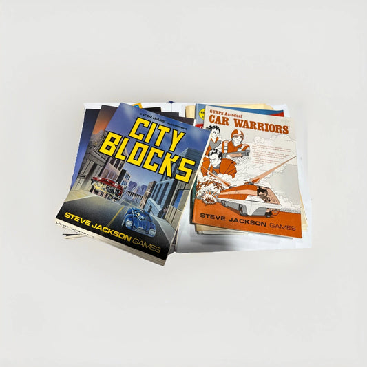 Steve Jackson CAR WARS Games Lot Car Wars Game Misc. Booklets Blueprints Papers