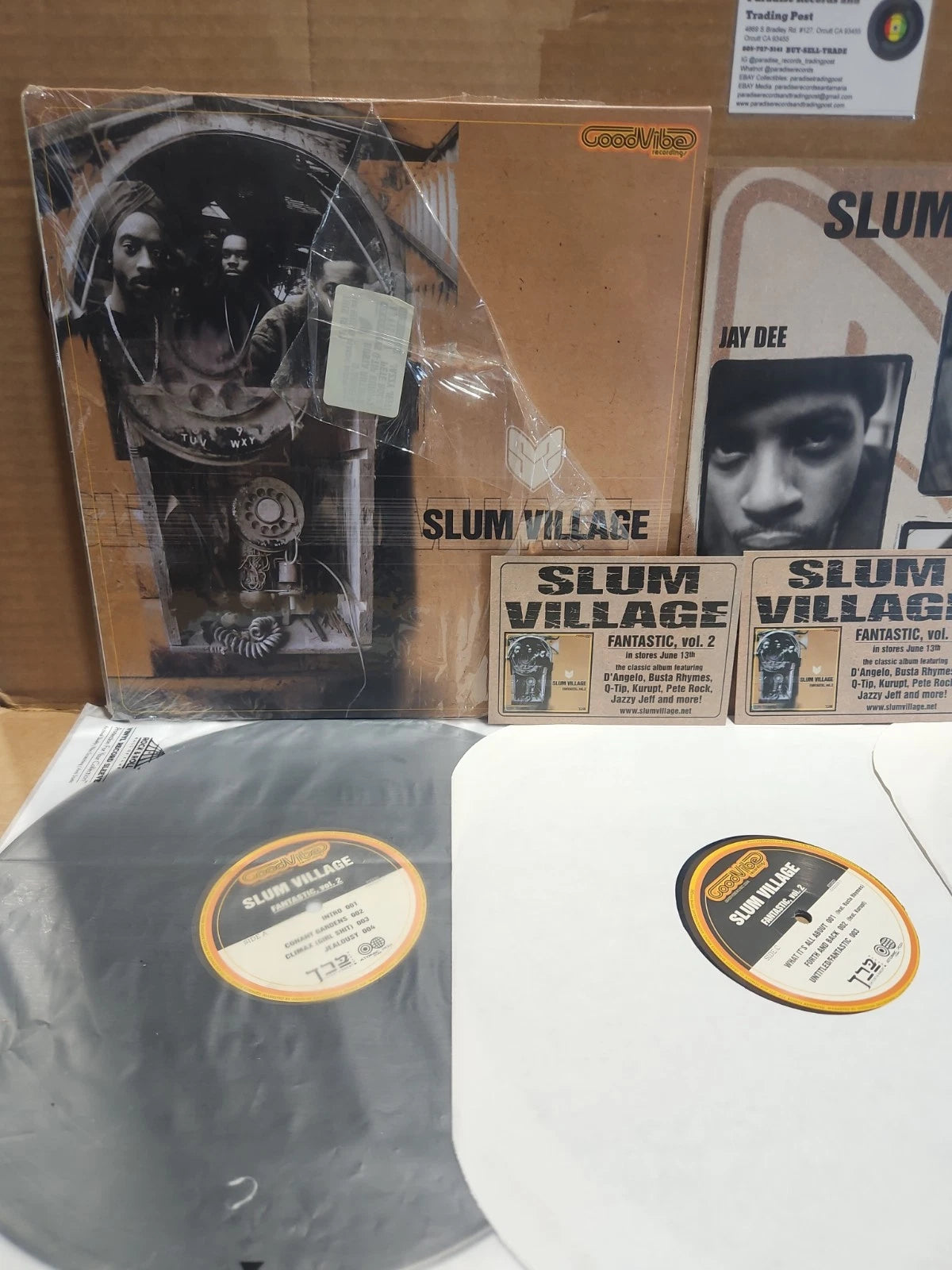 Slum Village Fantastic Vol 2 3xLP J DILLA 2000 Rare Vintage