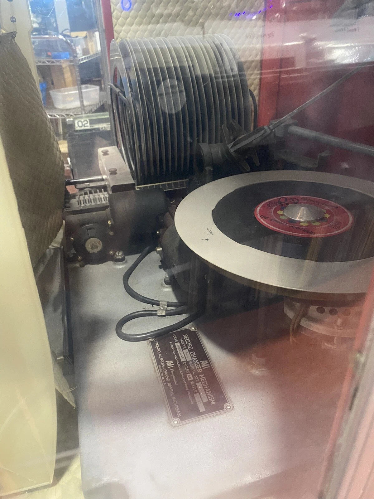 AMI Jukebox Player model C Mechanism model500 Partially Working With Key Vintage
