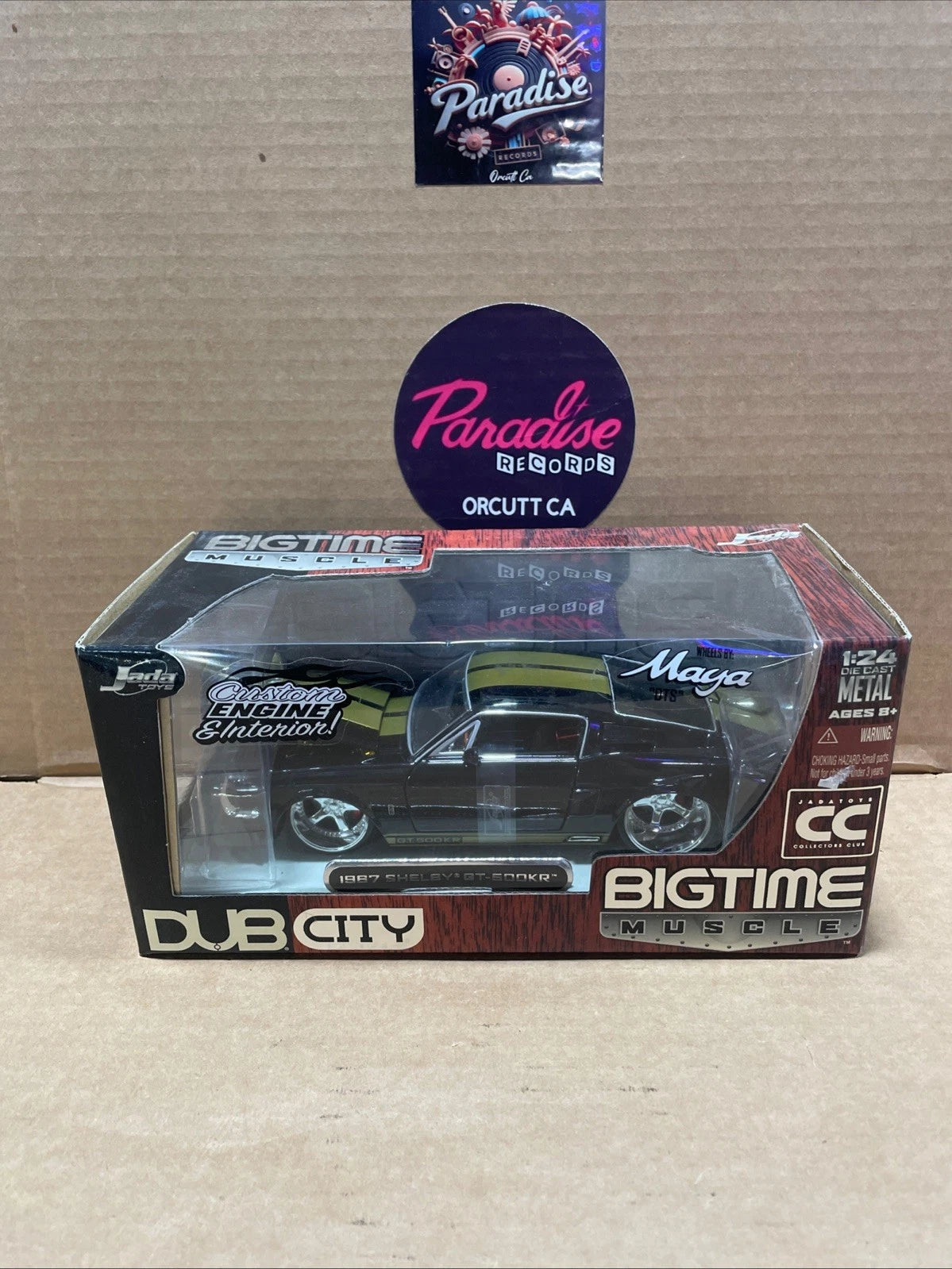 JADA Big Time Muscle 1967 FORD MUSTANG SHELBY GT-500KR 1:24 Scale Diecast Model