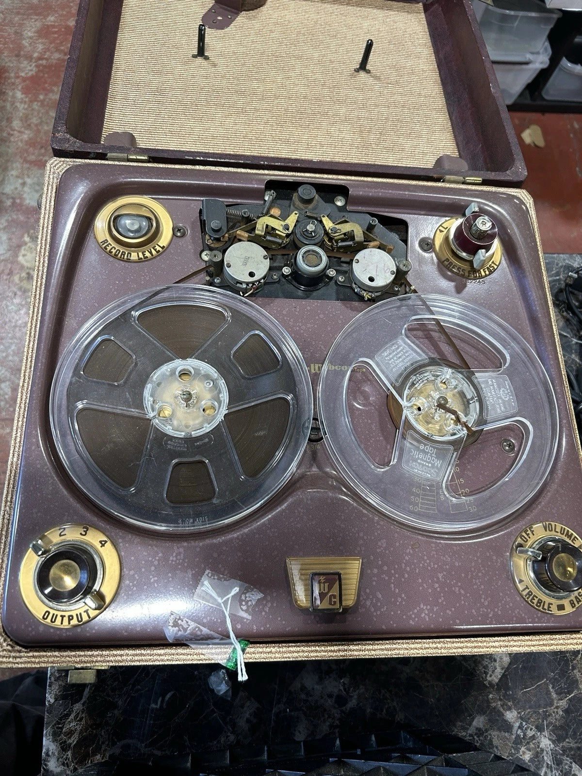 Webster Chicago Webcor Electronic Memory 210-1B Reel to Reel Tape Player as is
