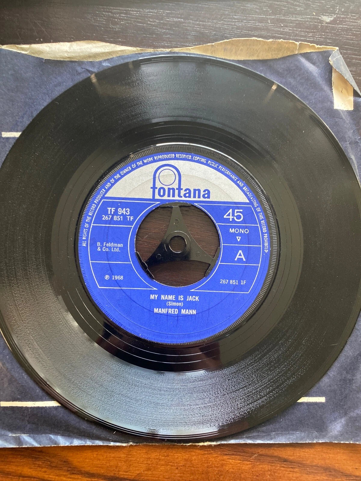 Manfred Mann - My Name Is Jack / There Is A Man, 7", Single, Mono, (Vinyl)