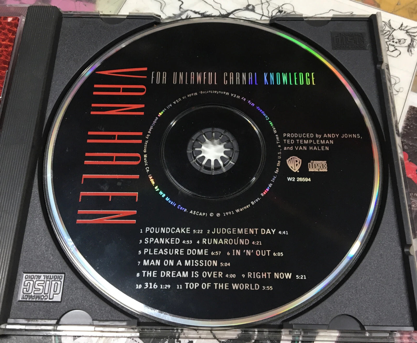 Van Halen For Unlawful Carnal Knowledge CD