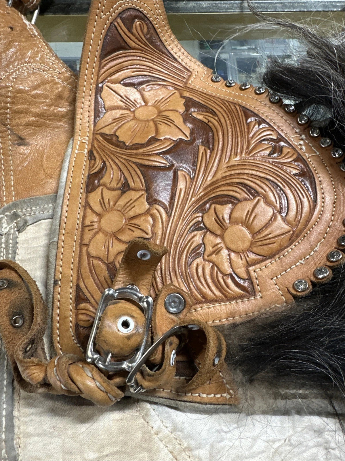 CUSTOM MADE WESTERN PLEASURE ULTRA FUR SHOW CHAPS