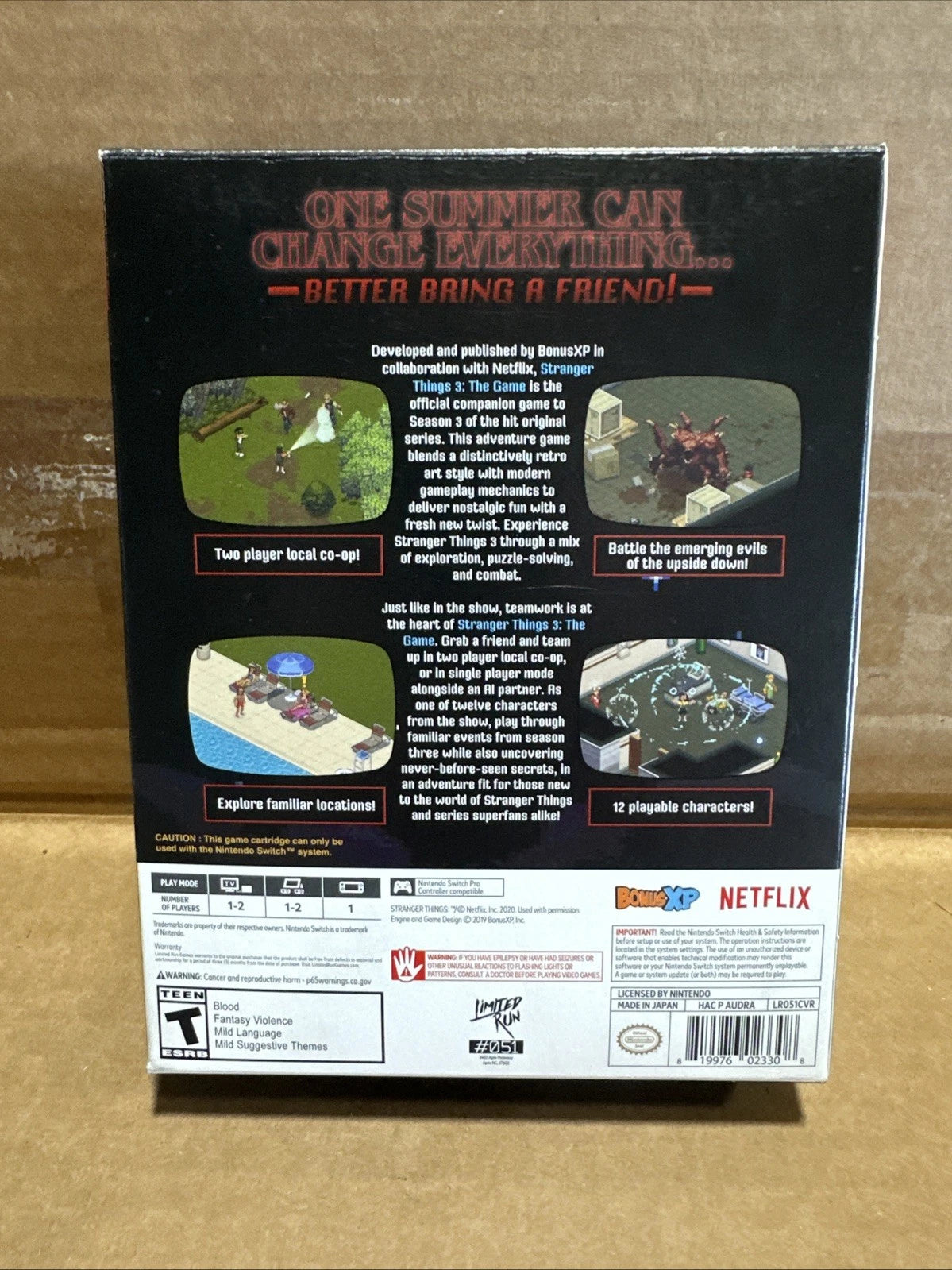 Stranger Things 3: The Game (Nintendo Switch) Limited Run Games