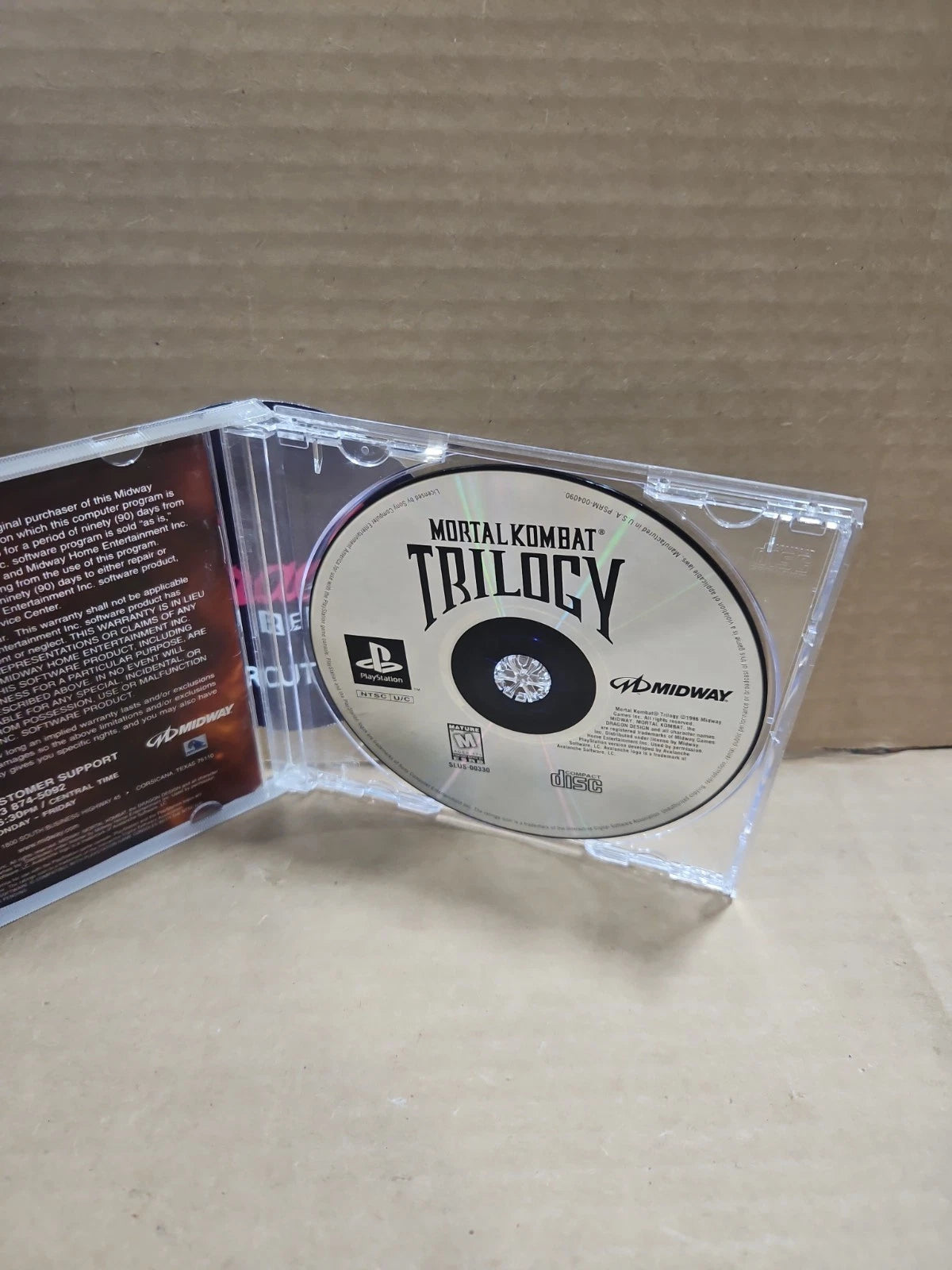 Midway Mortal Kombat Trilogy Greatest Hits Fighting Game for PlayStation 1