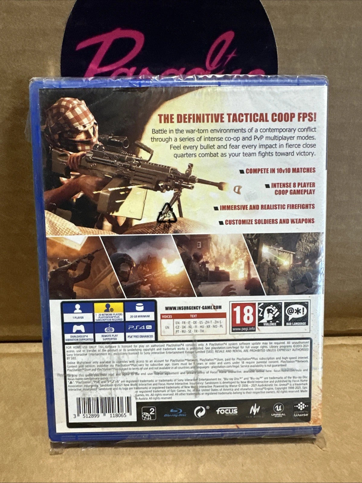 Insurgency Sandstorm PS4 Brand New Sealed Partially Ripped