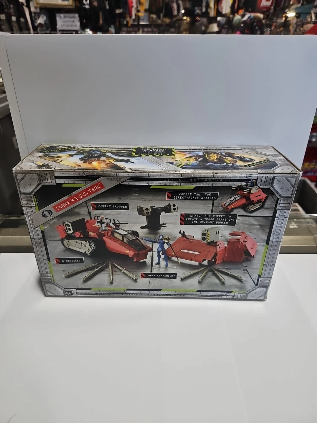 Year 2006 G.I. JOE Sigma 6 Vehicle Set COBRA H.I.S.S. TANK + Commander + Trooper
