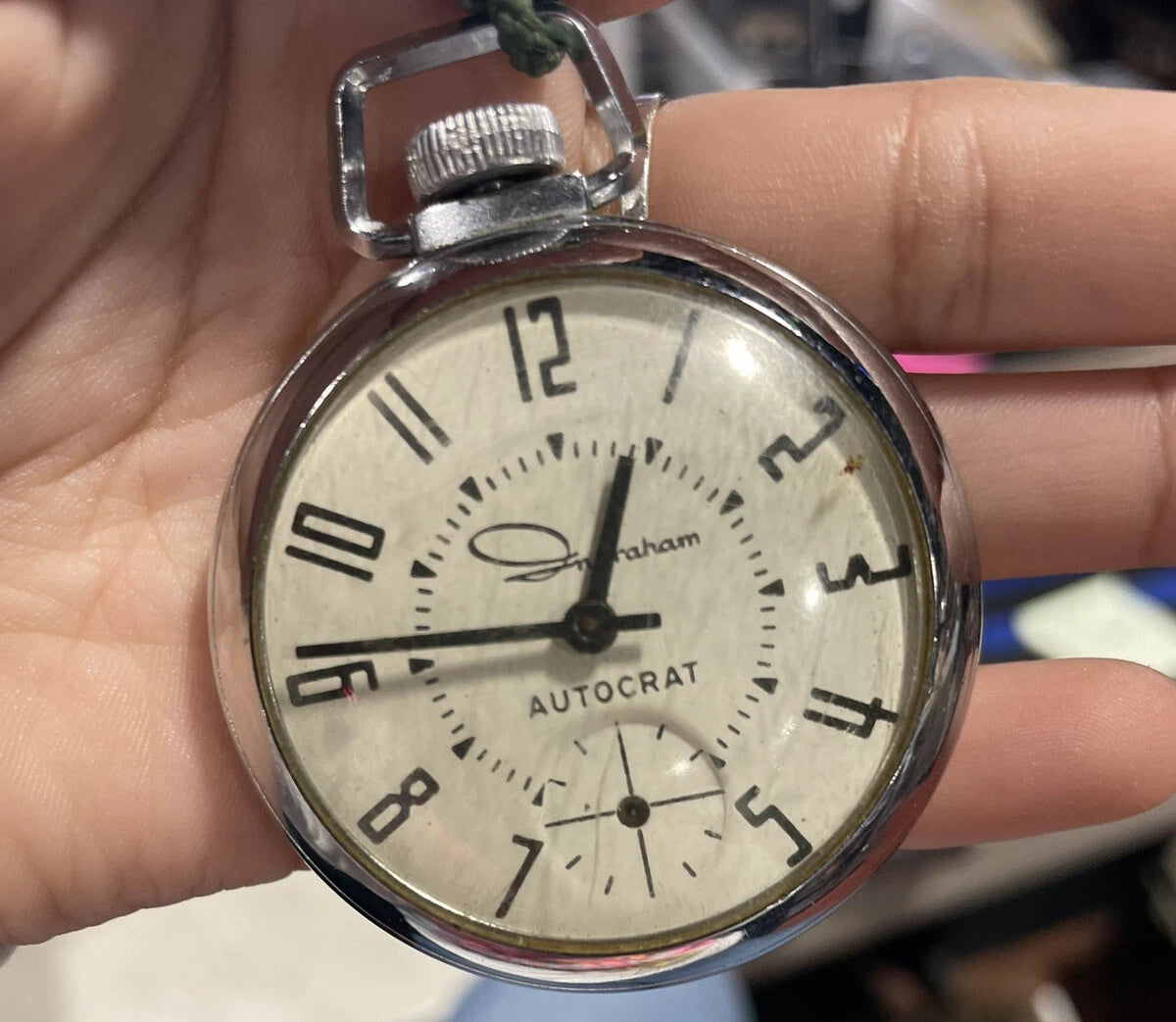 Ingraham Autocrat Pocket Watch Parts Only