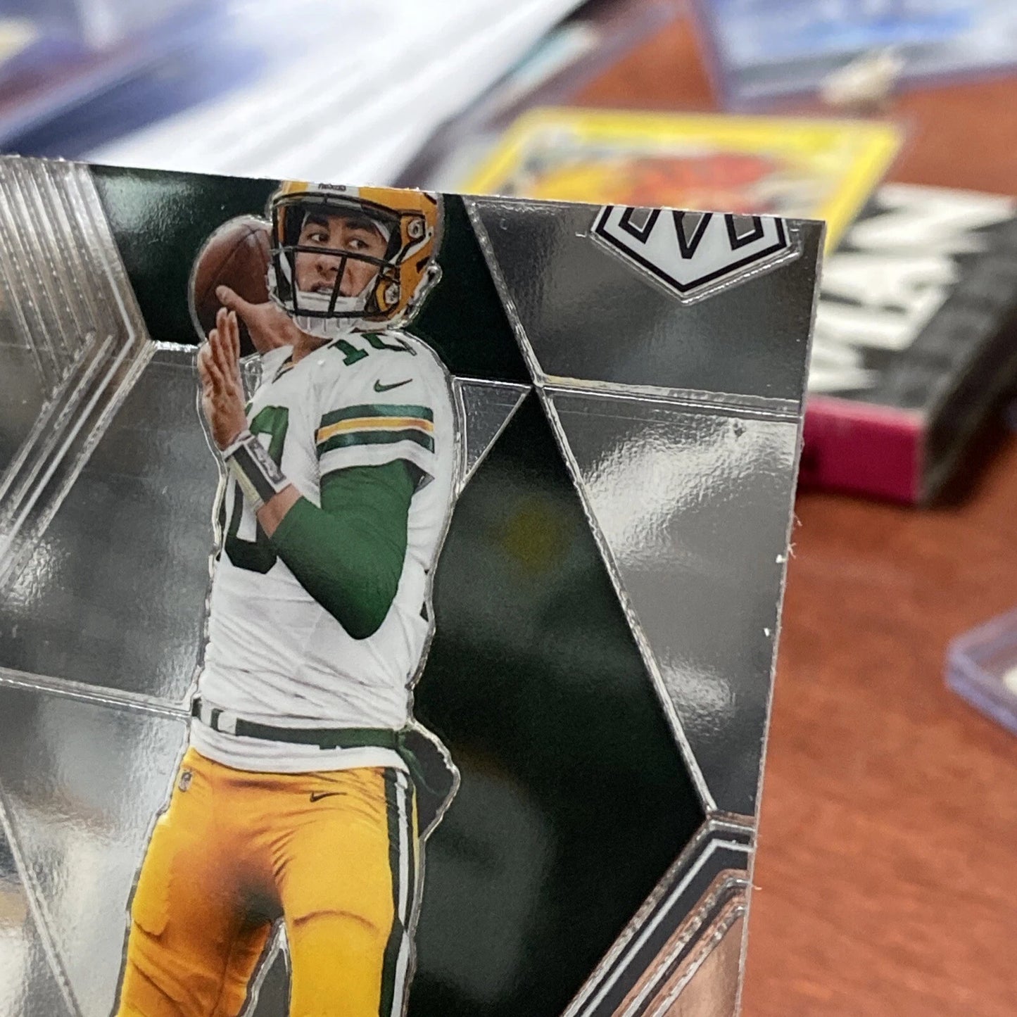 2020 Mosaic Jordan Love NFL Debut Rookie RC #264 Packers error cut Lions Bottom
