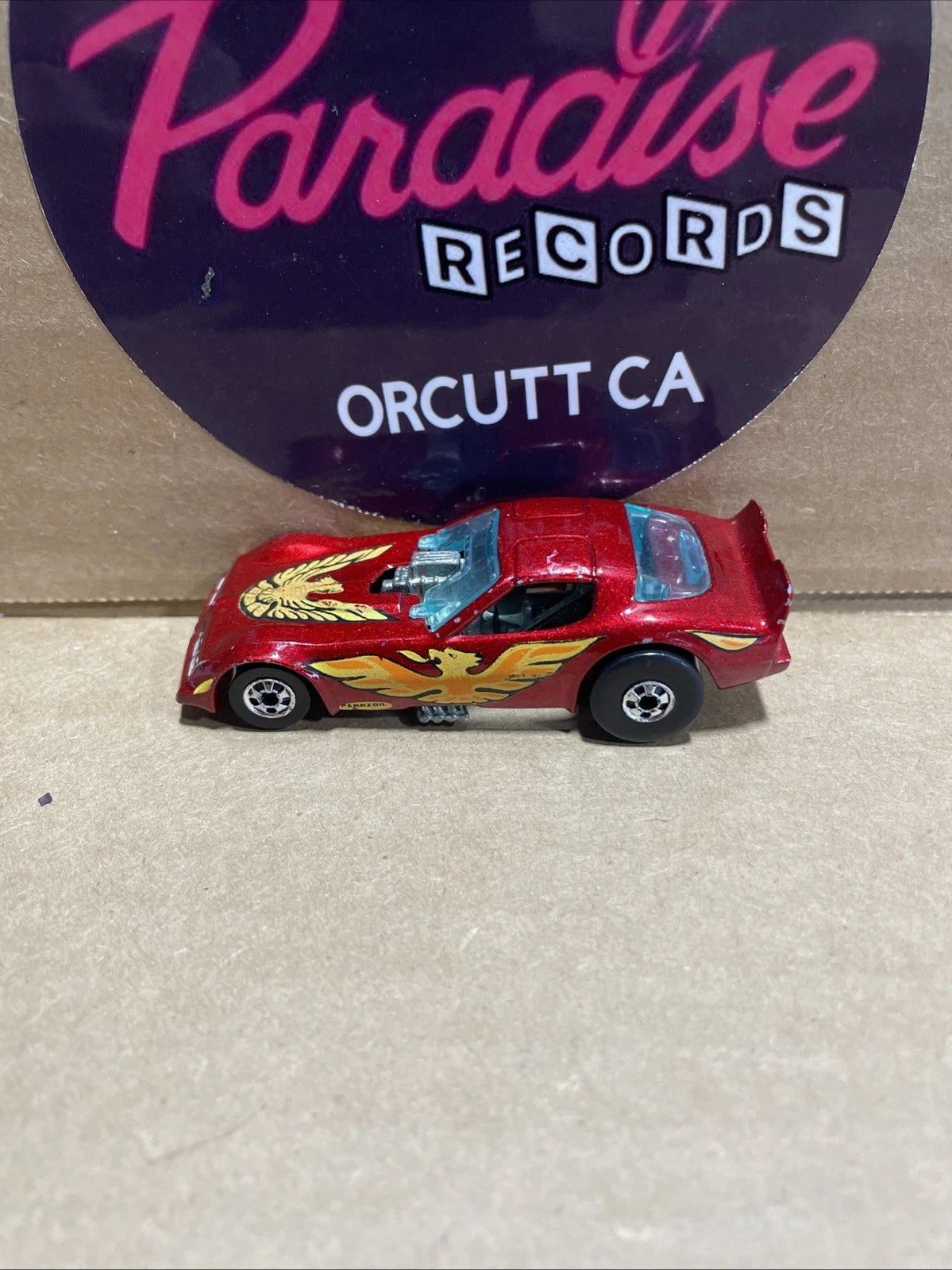 Vintage 1977 Hot Wheels Pontiac Firebird Trans Am Funny Car Maroon Die Cast