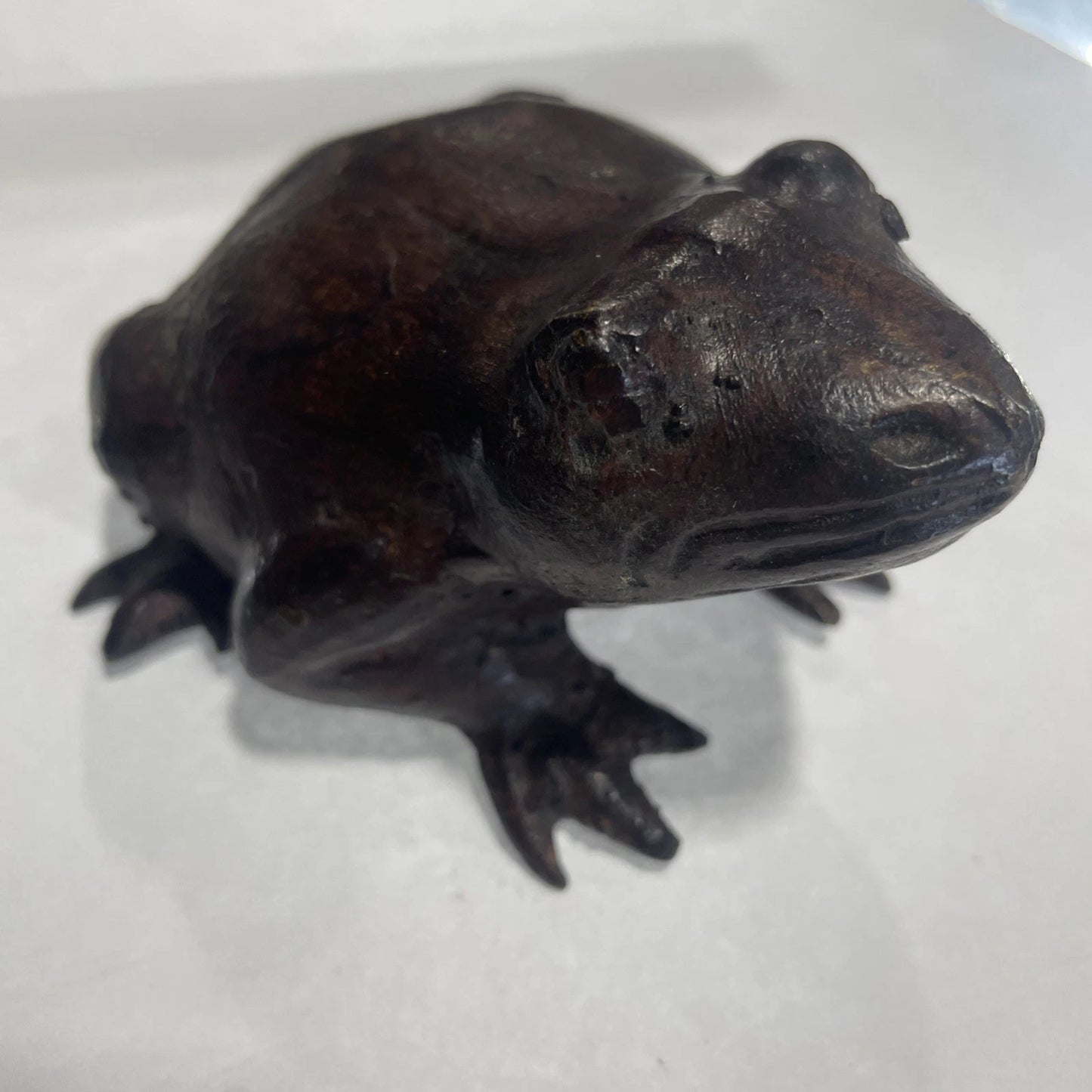 3" Small Brass Frog Statue | Brass Frog Figurine