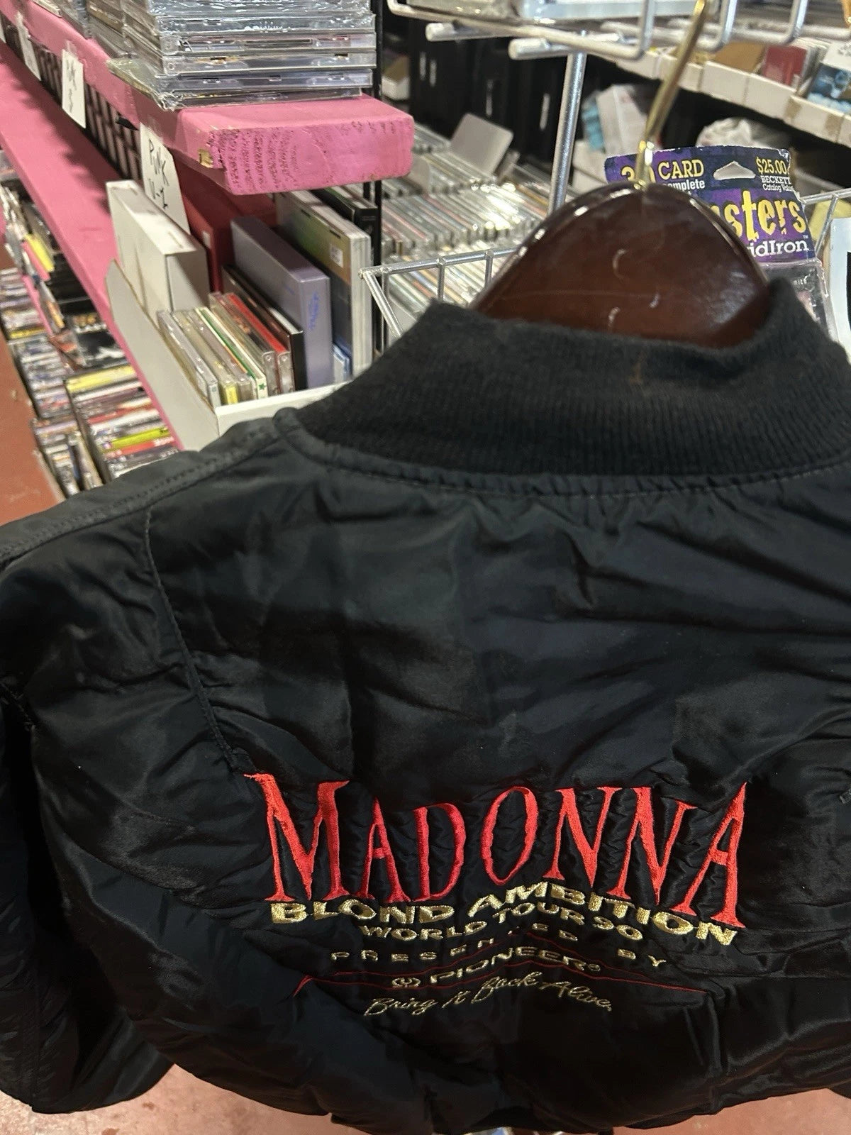 Madonna Blonde Ambition Tour 1990 Pioneer Alpha Bomber Jacket Medium