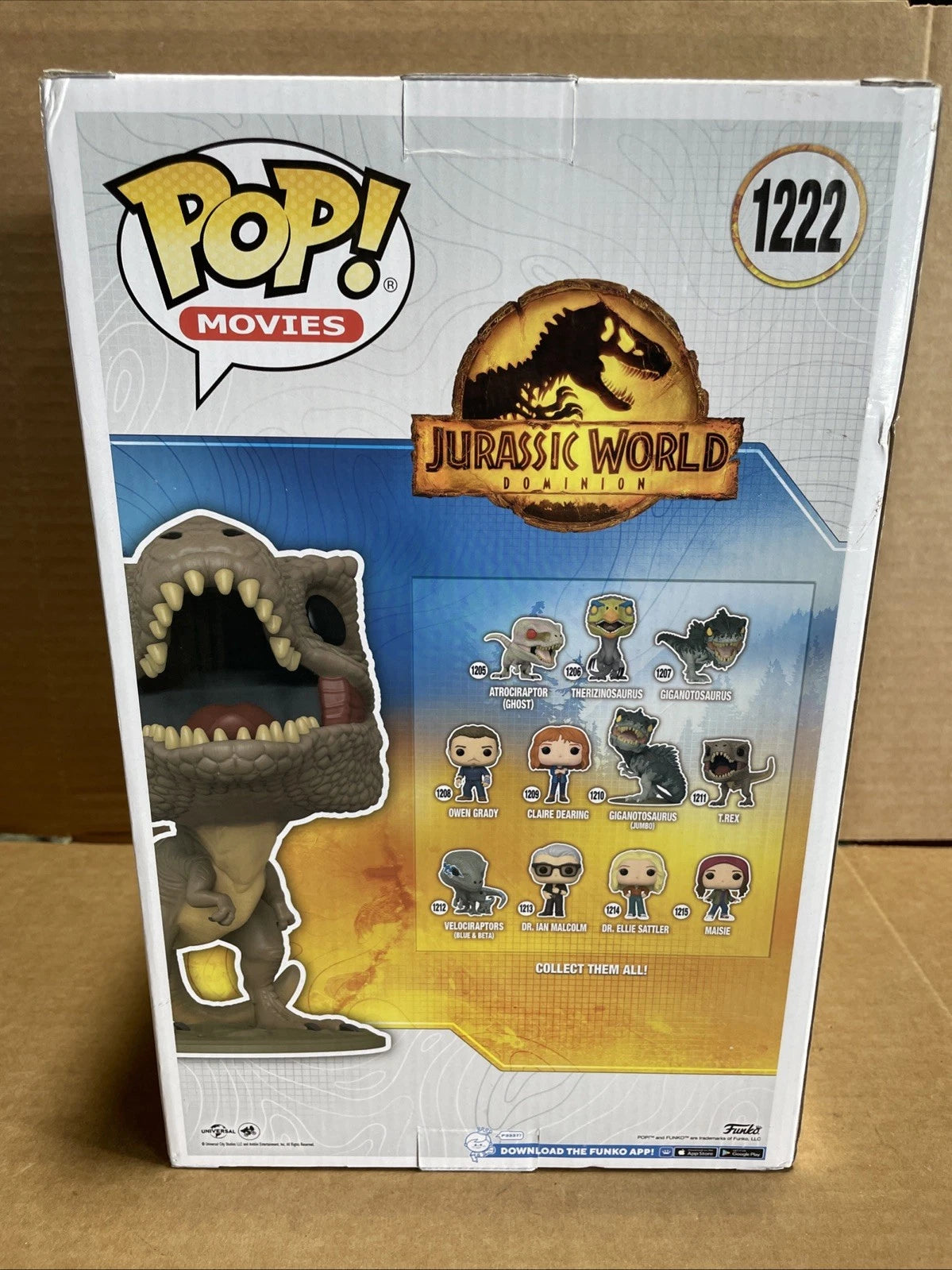 NEW Funko POP Movies 400 T-REX Tyrannosaurus Rex Jurassic World 3 Figure #1222