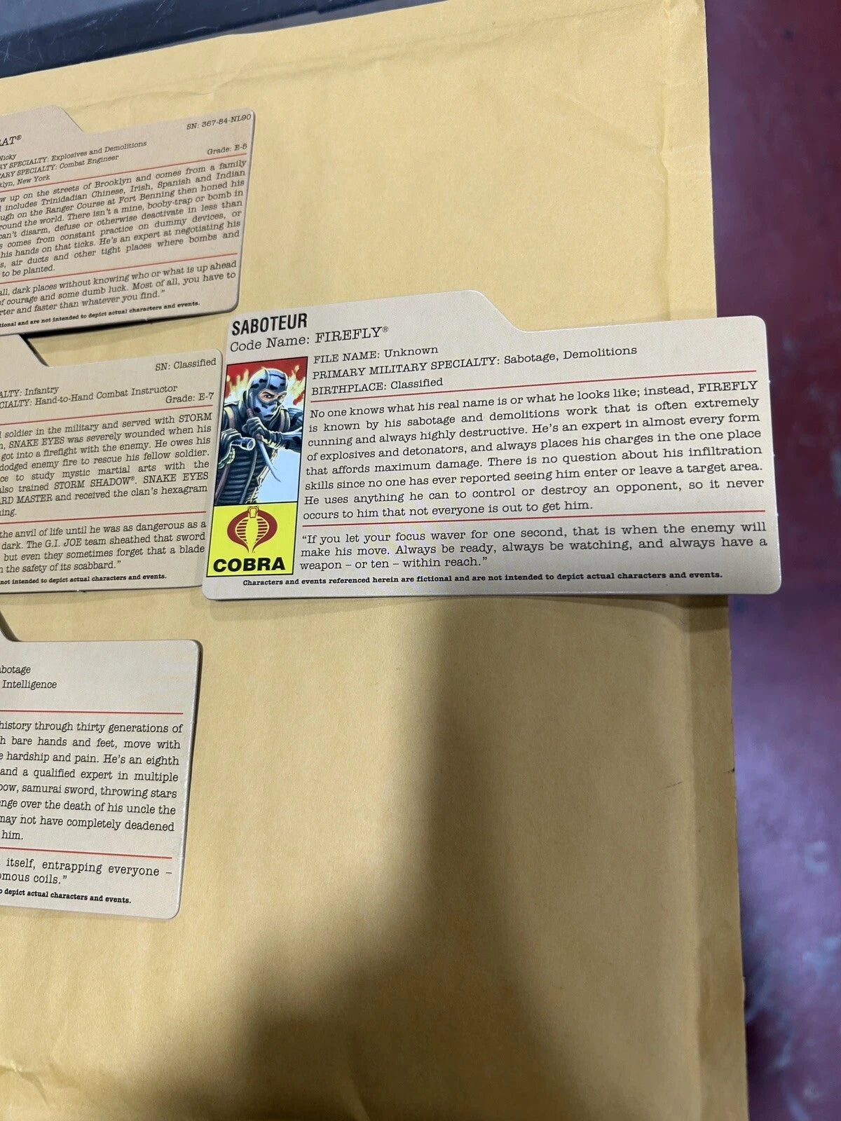 G.I. Joe Cards lot