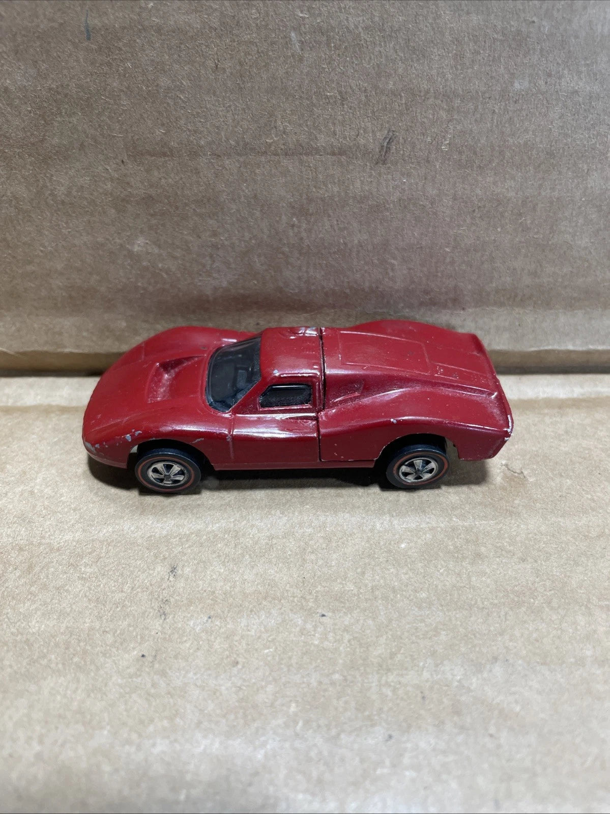 Vintage 1968 Hot Wheels Redline Ford MK IV 1:64 Mattel Red