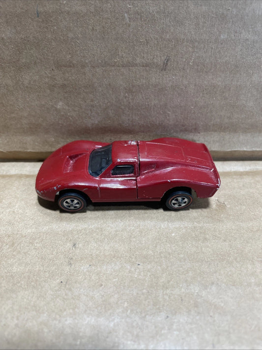 Vintage 1968 Hot Wheels Redline Ford MK IV 1:64 Mattel Red