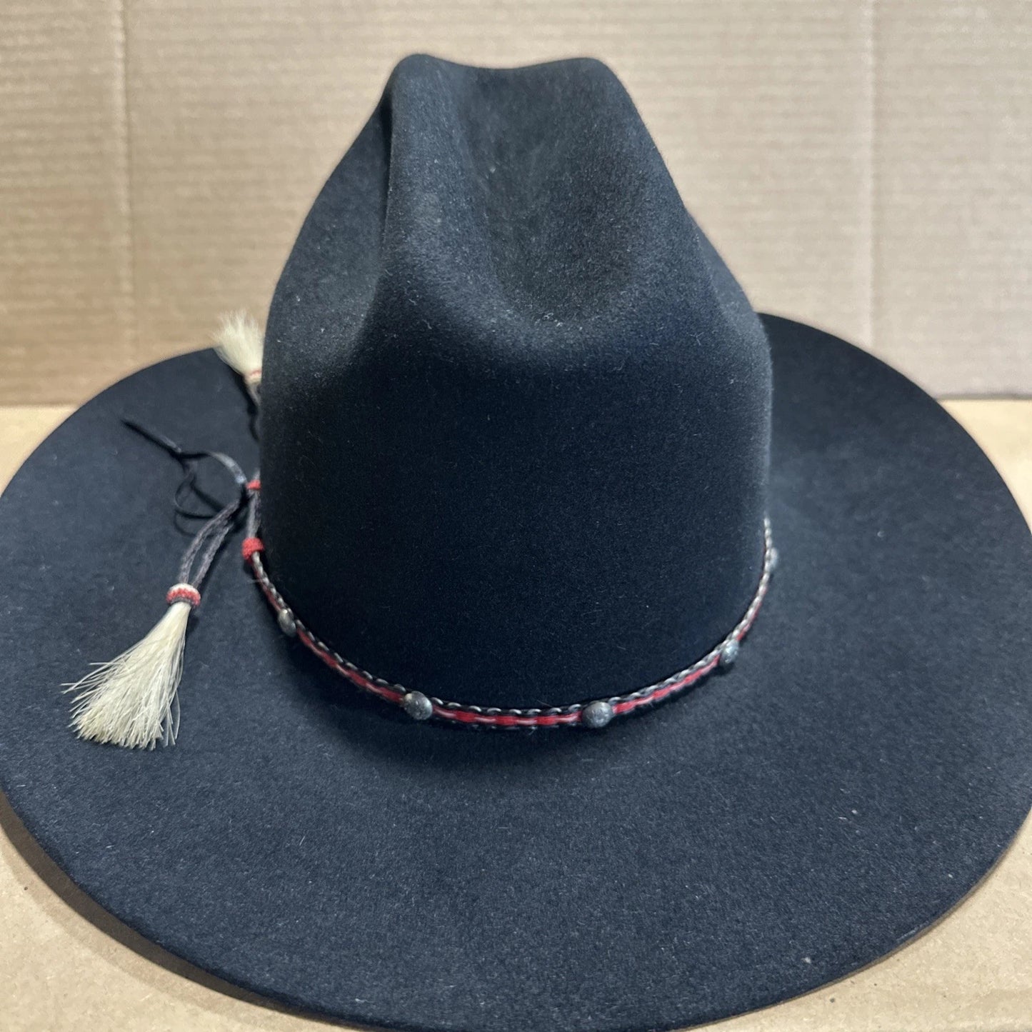 Stetson 4X Beaver Black Cowboy Hat Size 6 7/8 John B Stetson Company
