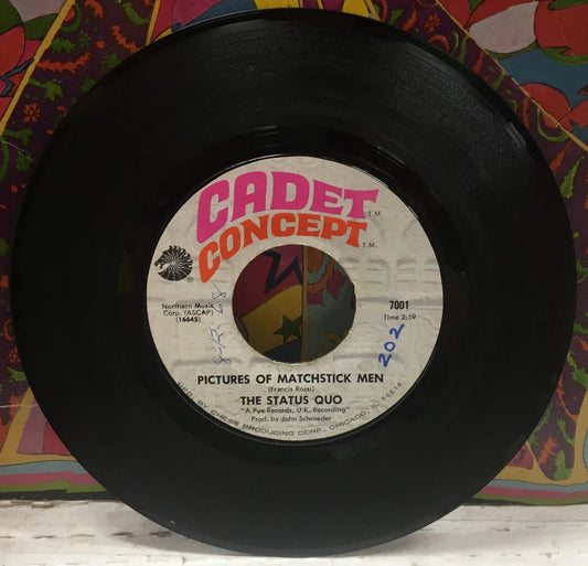 The Status Quo Pictures Of Matchstick Men 7” Single 7001