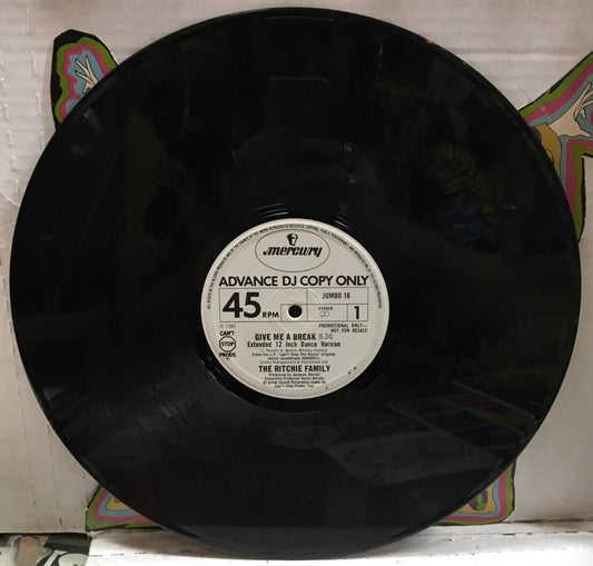 Ritchie Family/Village People Give Me A Break/Can’t Stop The Music 12” UK Promo