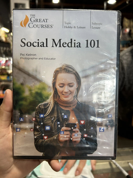 The Great Courses SOCIAL MEDIA 101 by Pei Ketron (3-DVD Set, 2021) NEW & SEALED
