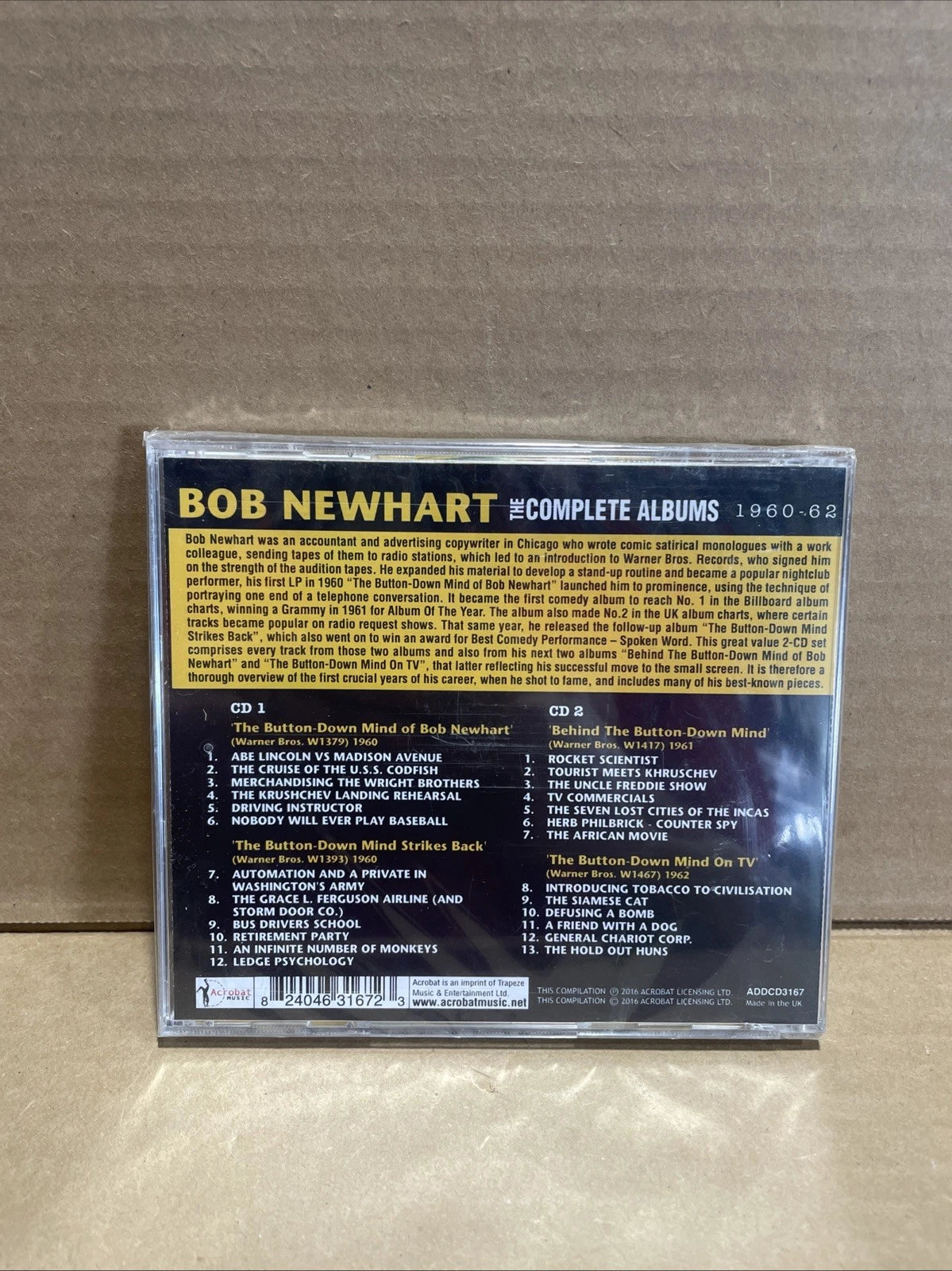 Bob Newhart - Complete Albums 1960-62 [New CD]