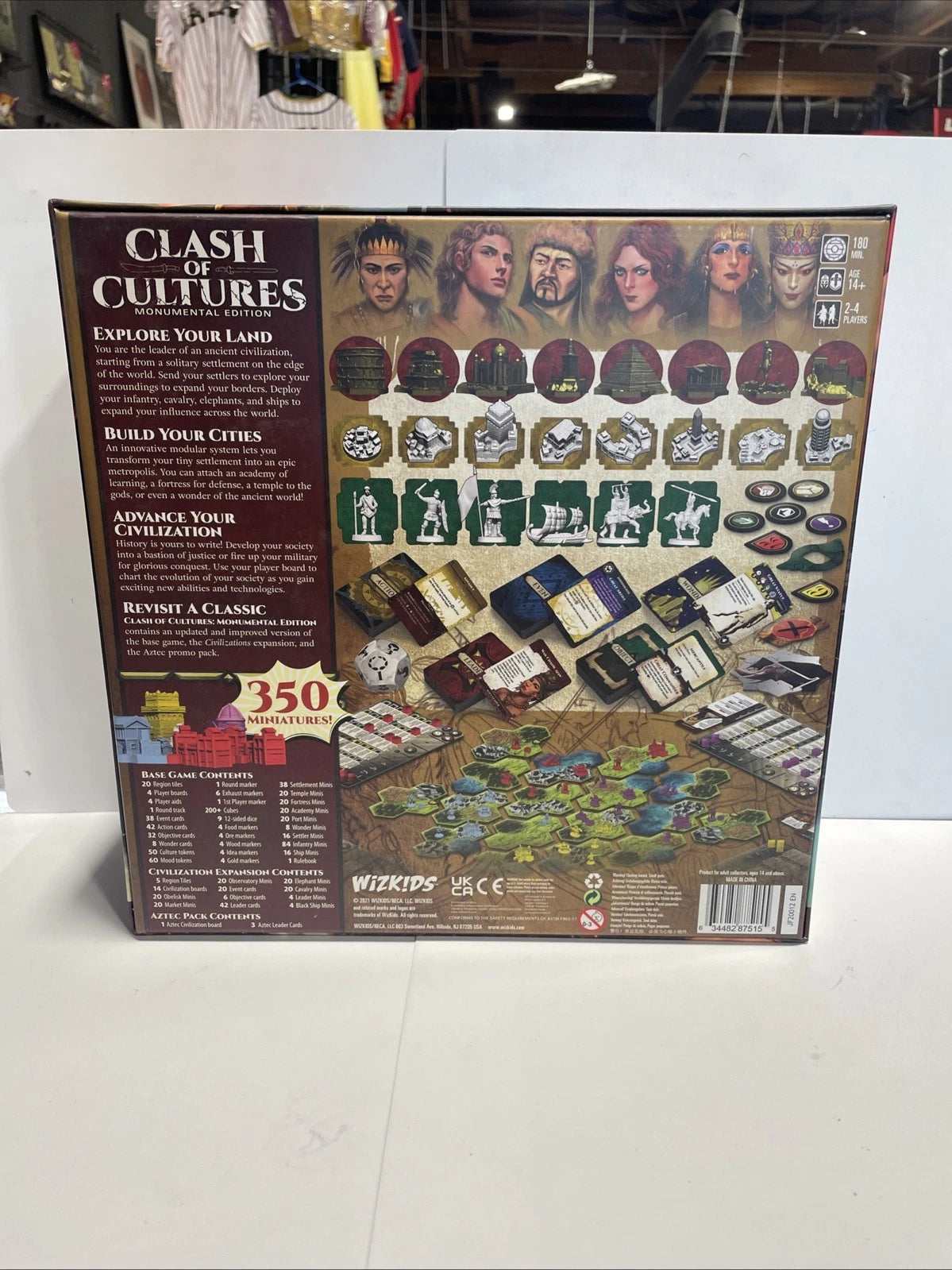 Clash of Culture Monumental Edition Wizkids Board Game Christian Marcussen