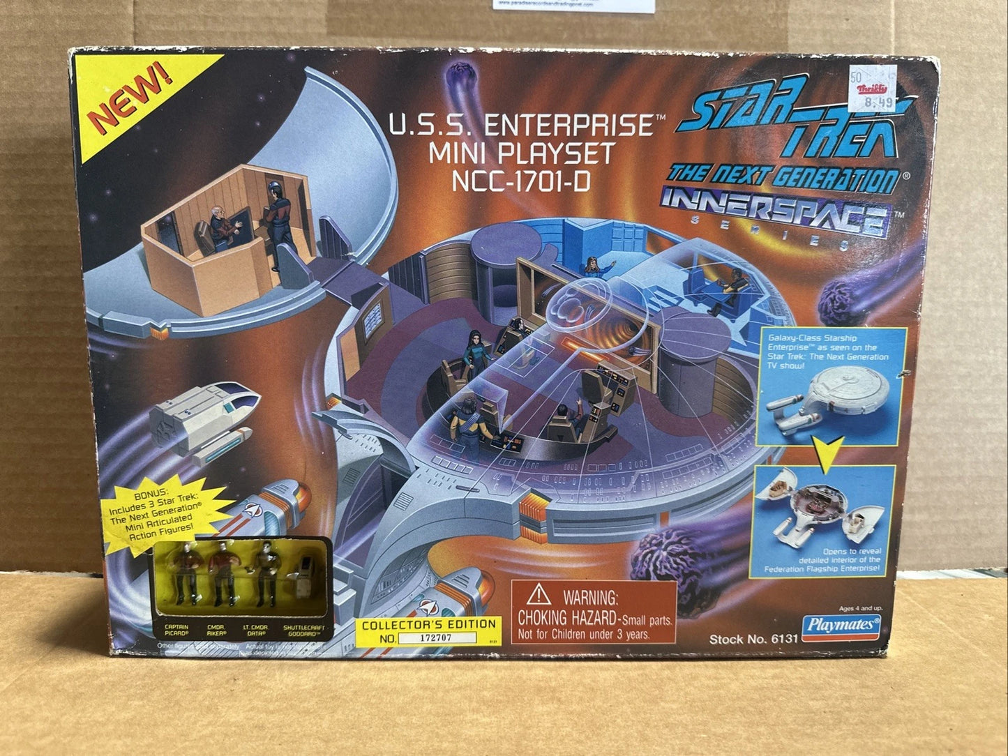 Playmates Star Trek Next Generation Innerspace USS Enterprise Mini Playset NIB