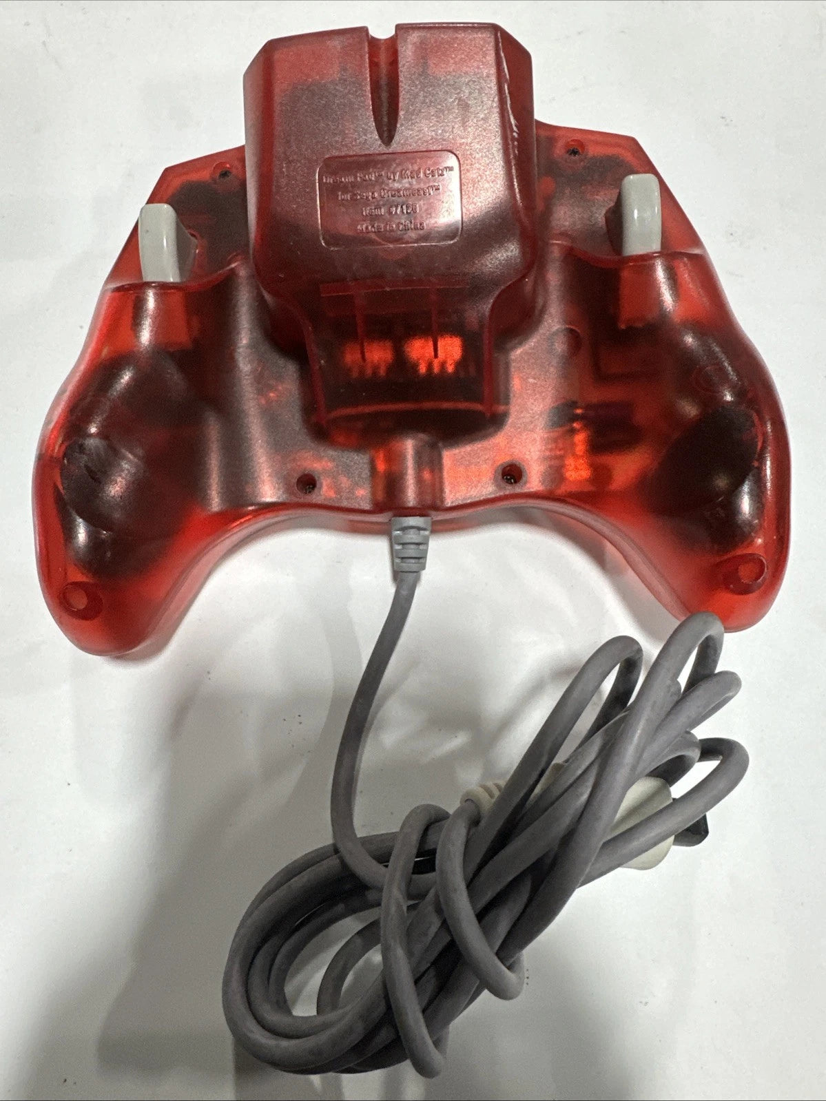 Sega Dreamcast Clear Translucent Red Controller HKT-7700 OEM UNTESTED