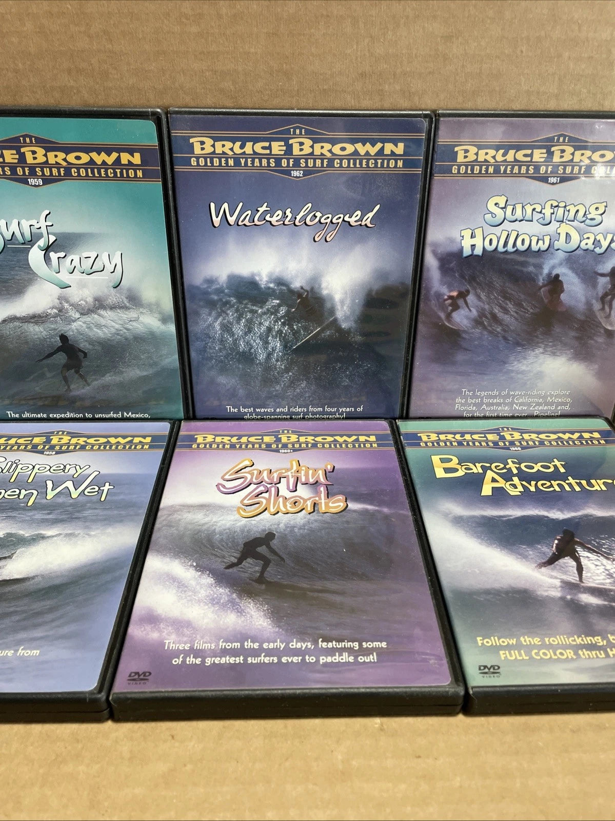 Bruce Brown Golden Years of Surf Collection Box Set (DVD, 2004, 6-Disc Set)