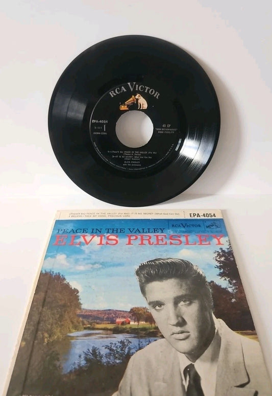 ELVIS PRESLEY EPA 4054 PEACE IN THE VALLEY RCA VICTOR Picture Sleeve 45 RPM