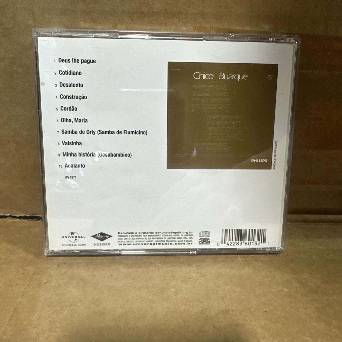 Chico Buarque : Construcao (CD 1988 Universal Brazil) Bossanova *Rare*
