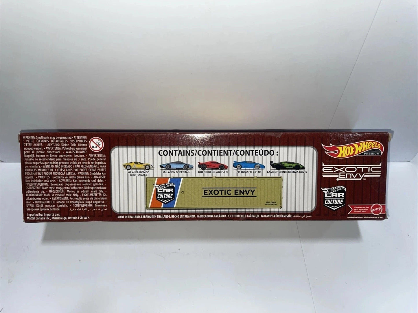 Hot Wheels Premium Car Culture Exotic Envy 5-Pack Of Toy Cars