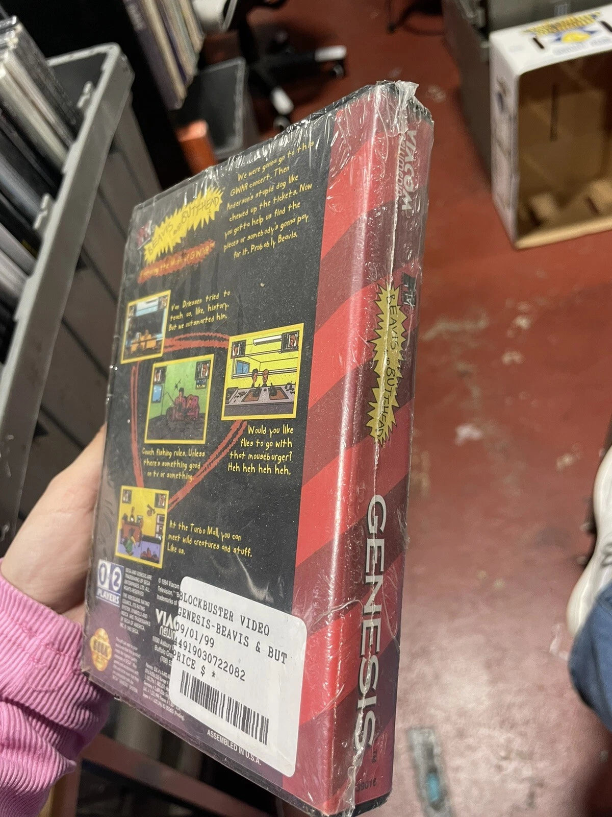 MTV's Beavis and Butt-Head (Sega Genesis, 1994) Sealed
