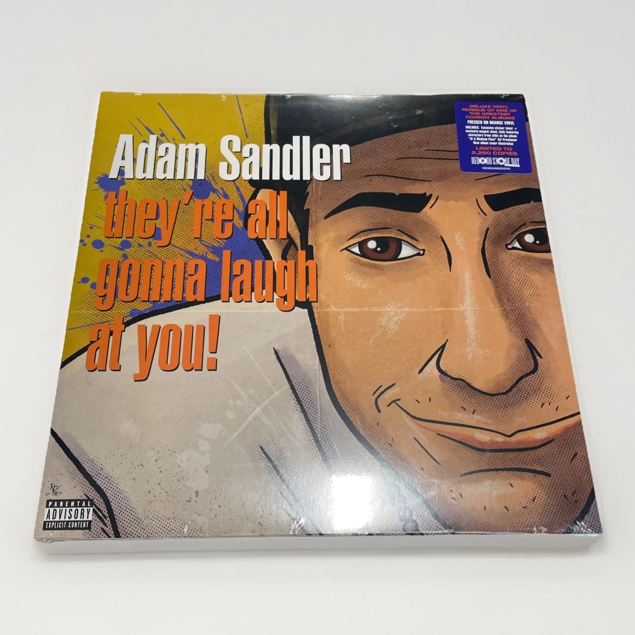 Adam Sandler They're All Gonna Laugh At You RSD 2026 Orange Vinyl Record Store
