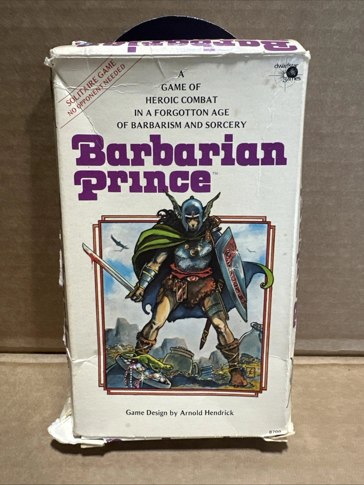 Barbarian Prince 1981 Dwarfstar Roleplaying Boardgame Okay Condition Incomplete