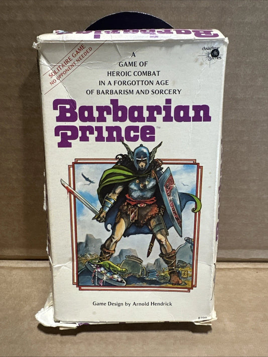 Barbarian Prince 1981 Dwarfstar Roleplaying Boardgame Okay Condition Incomplete