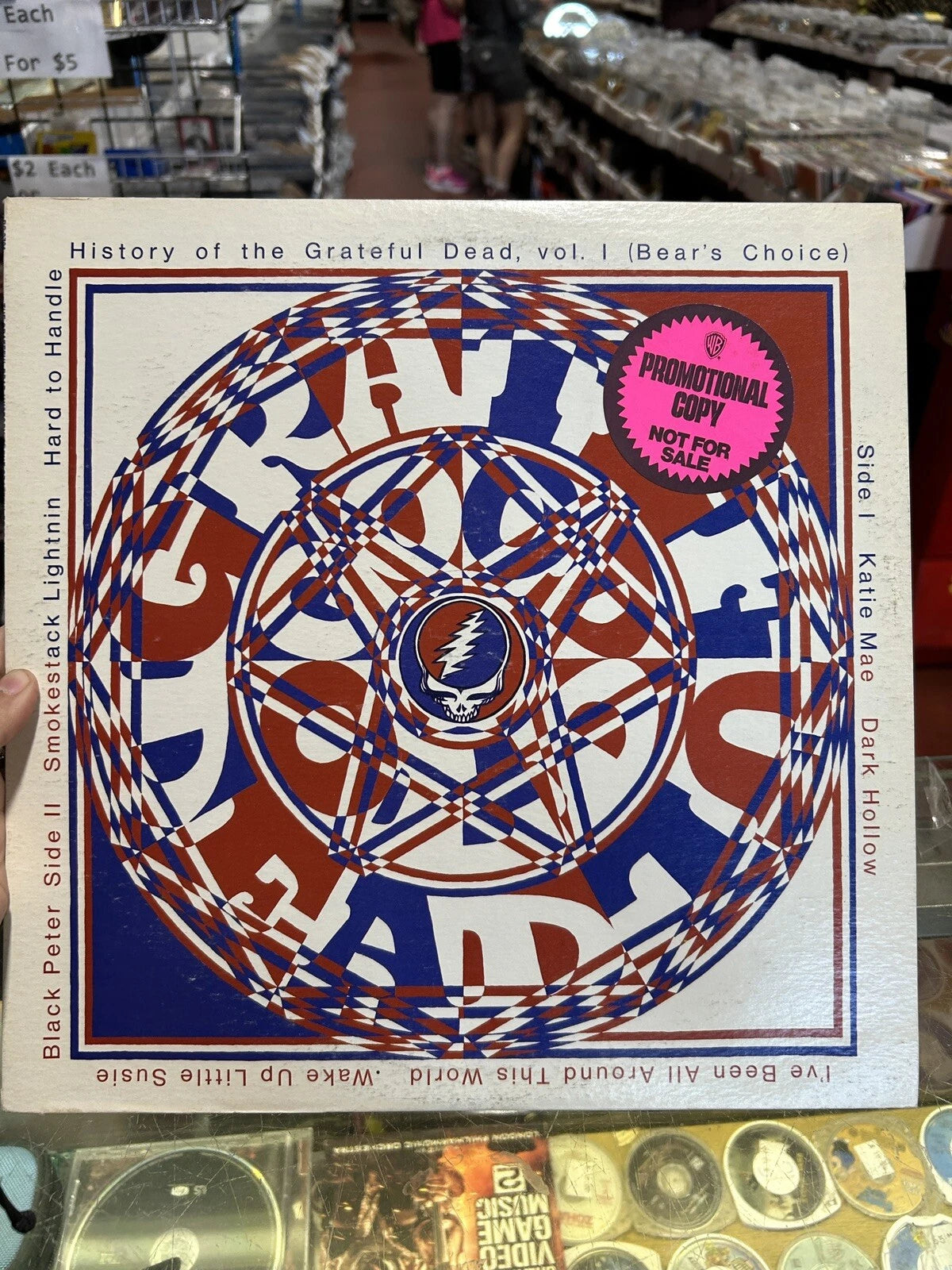 GRATEFUL DEAD HISTORY OF, V 1 (BEAR'S CHOICE) WB BS2721 US VINYL LP white label