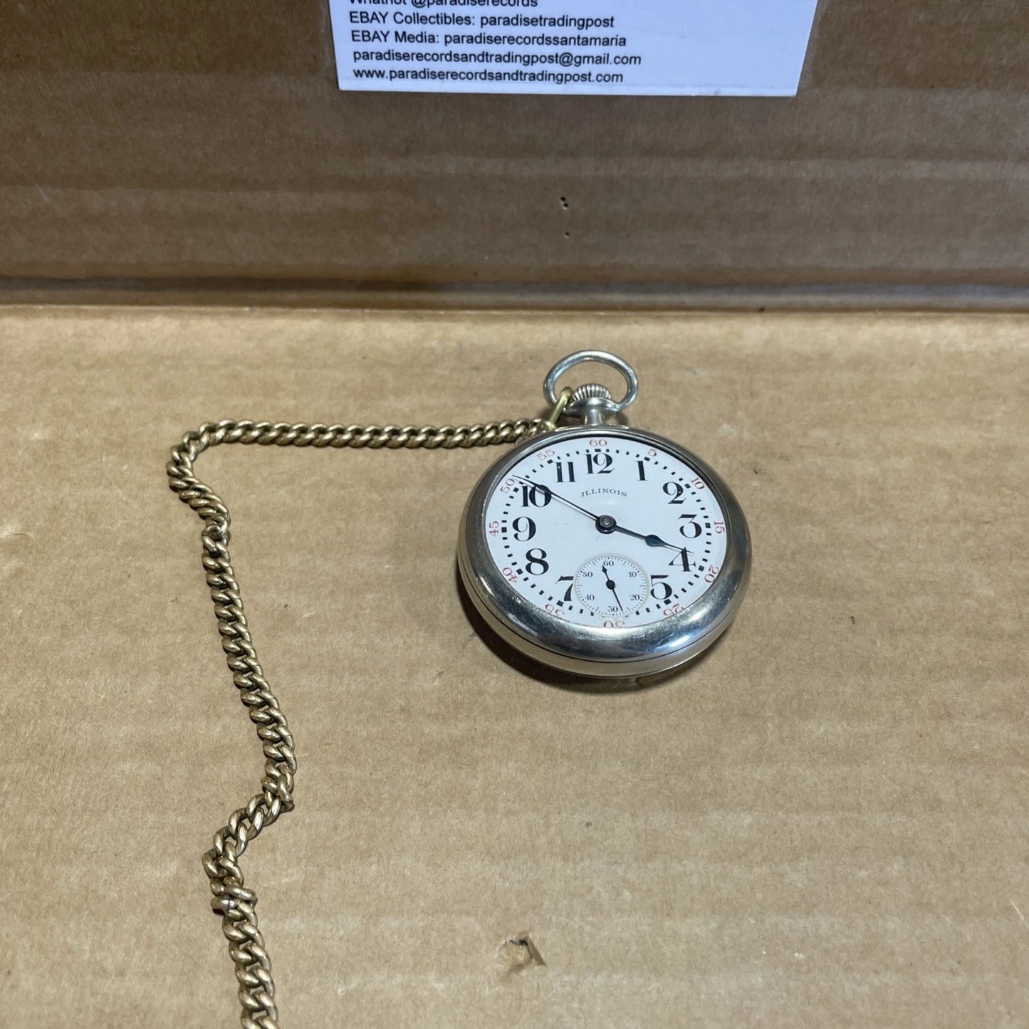 Illinois Springfield Watch Company Pocket Watch 17 Jewels #3535074