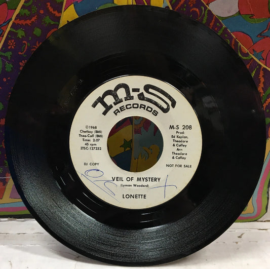 Lonette Veil Of Mystery Promo 7” Single M-S208