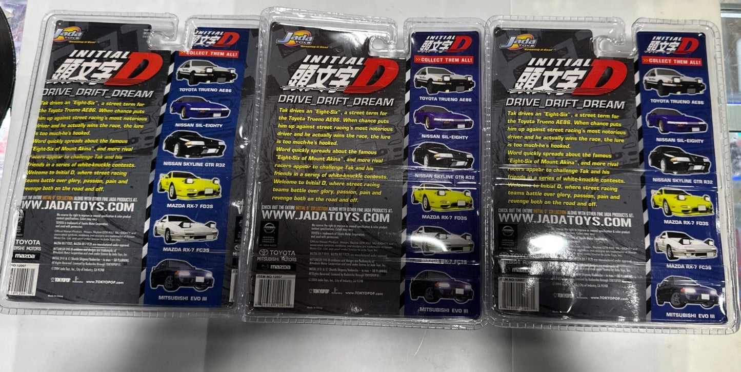 Jada Toys Initial D Diecast Collection Nissan Mazda & Mitsubishi SEALED