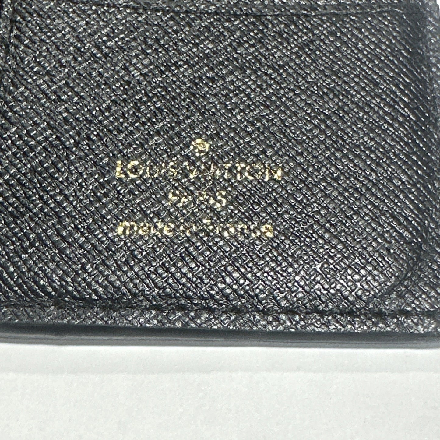 Auth LOUIS VUITTON Damier Graphite Pocket Organizer Card Case