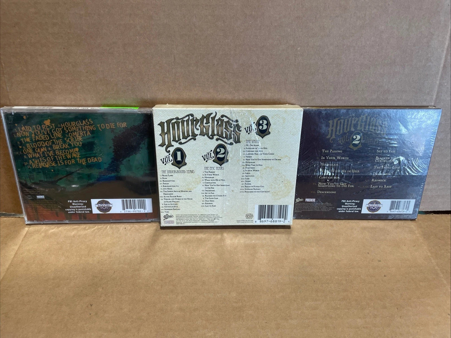 NEW Lamb of God - Hourglass (CD, 2010) 3 Discs Box Set W/ Vol2 & Ashes Wake