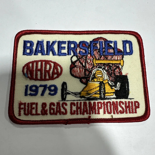 VRHTF "NHRA "BAKERSFIELD US FUEL AND GAS CHAMPIONSHIP' 1979 " 4 1/4" X 3" PATCH