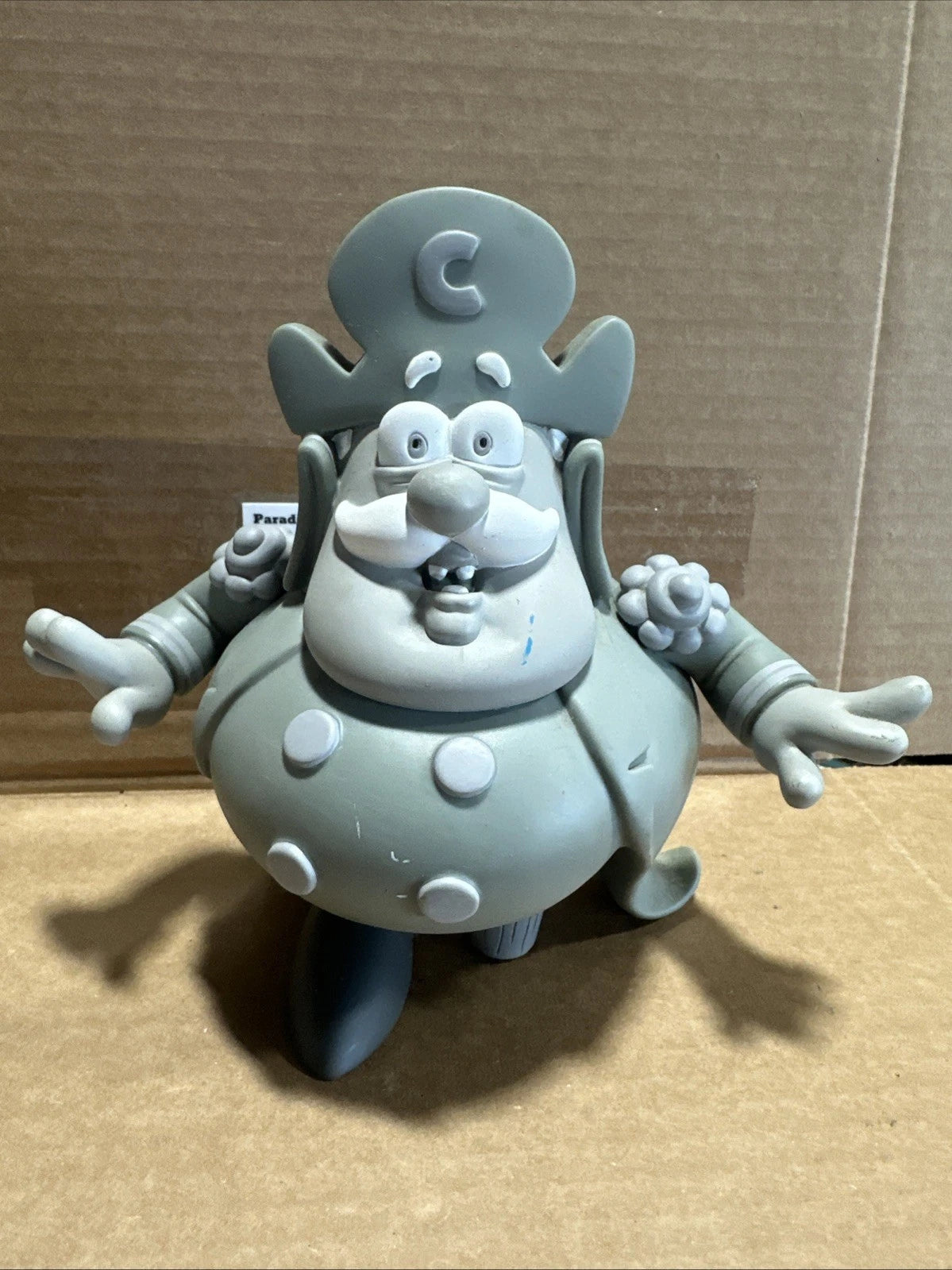 CAP'N CORNSTARCH MONOTONE VINYL TOY FIGURE RON ENGLISH CEREAL KILLER SERIES