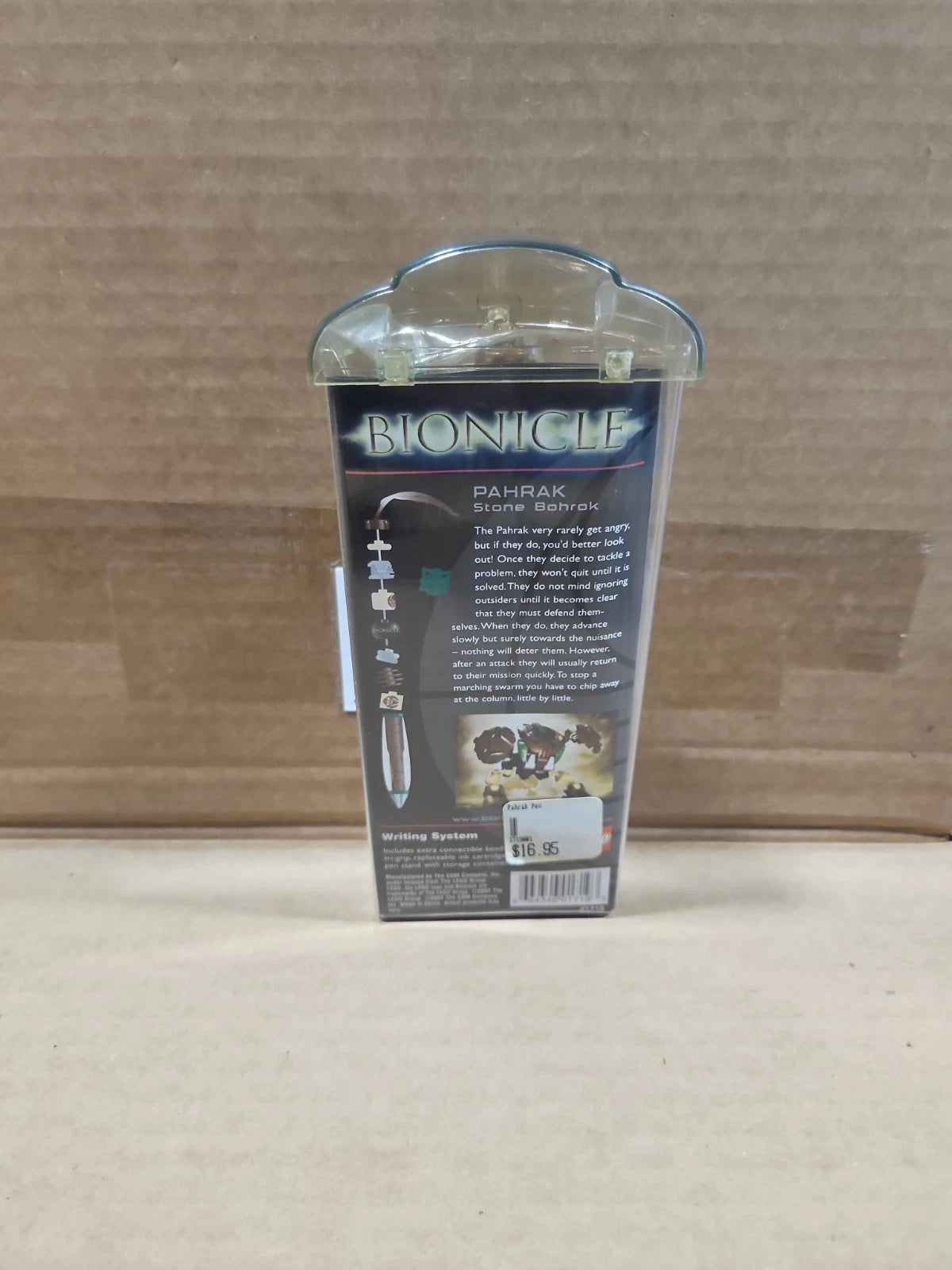 BIONICLE LEGO Writing System Pahrak (Stone Bohrok) Open Box