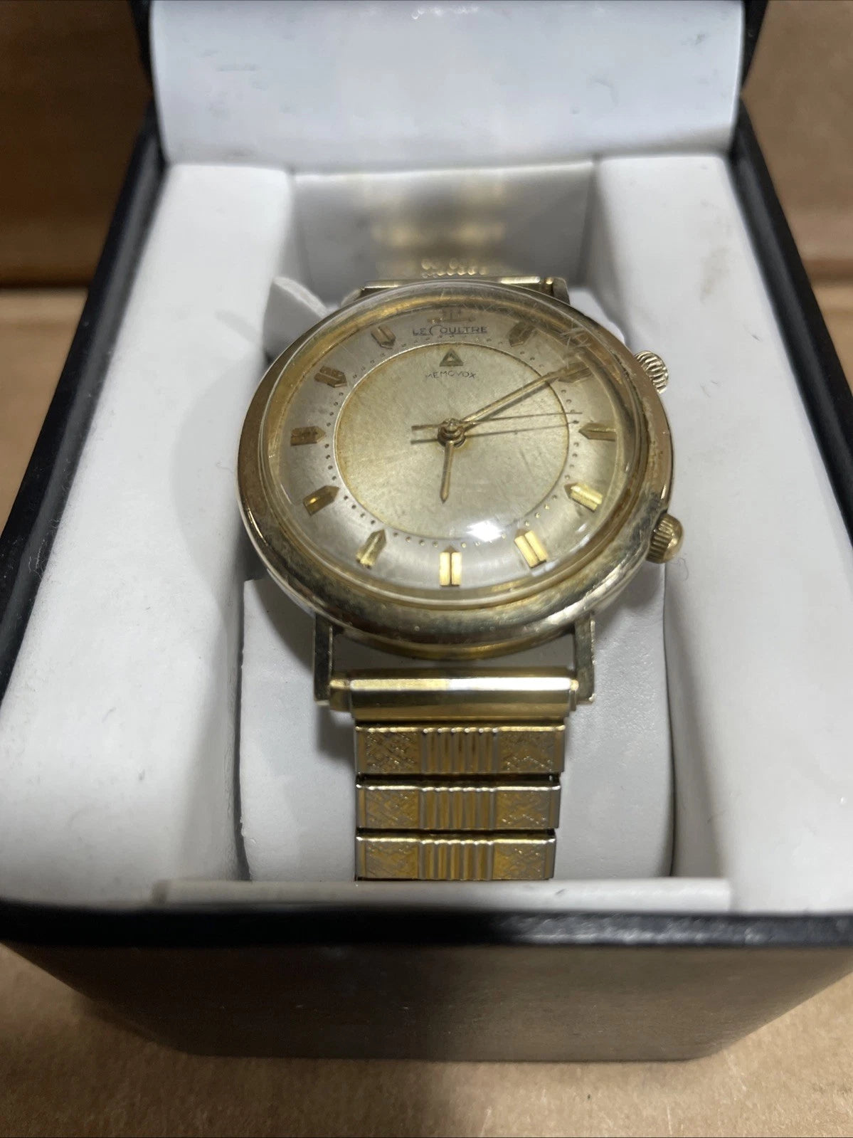 Vintage Collectible LeCoultre Memovox Alarm 10K Gold Filled Watch